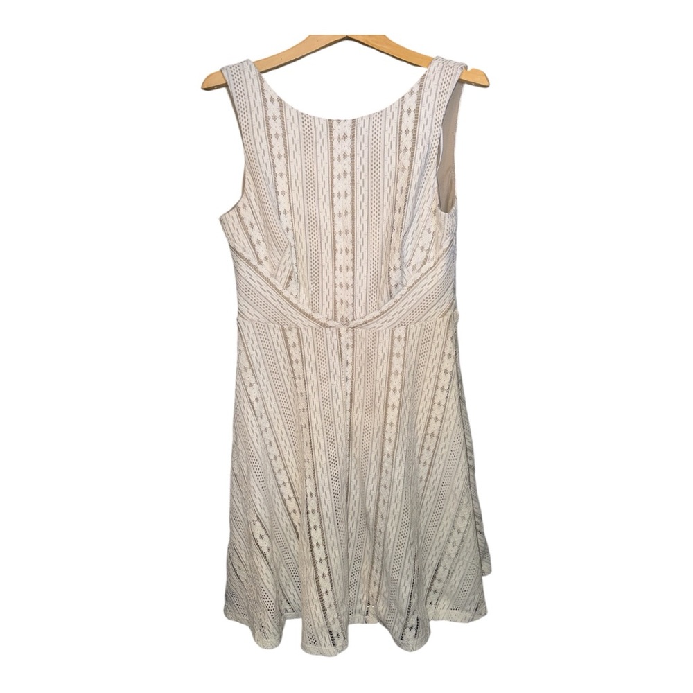 Sangria Ivory Lace Fit And Flare Dress Size 12 Boho Romantic Cottagecore